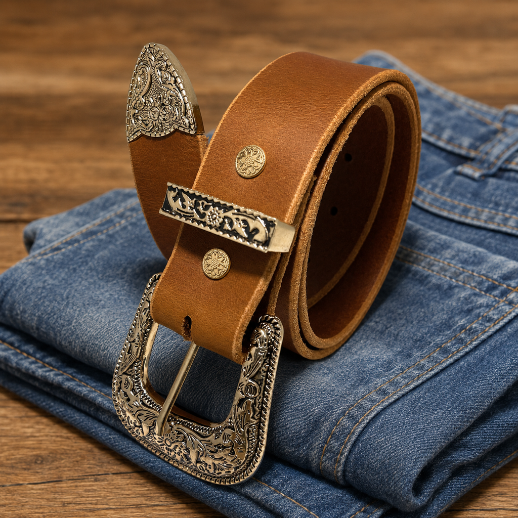 Golden Brown with Gold buckle 