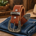 title=Western Ranger Belt 1" (25mm); color=Antique Brown