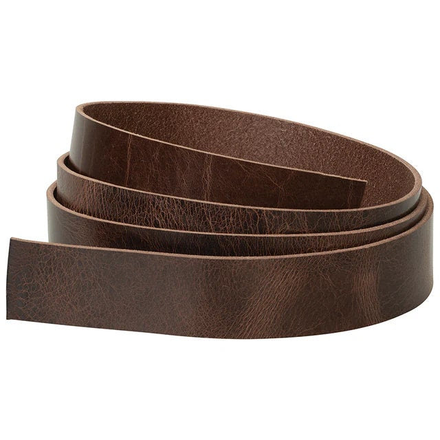 Water Buffalo Belt Blanks — 8-10 oz, 50" or 60", No Holes