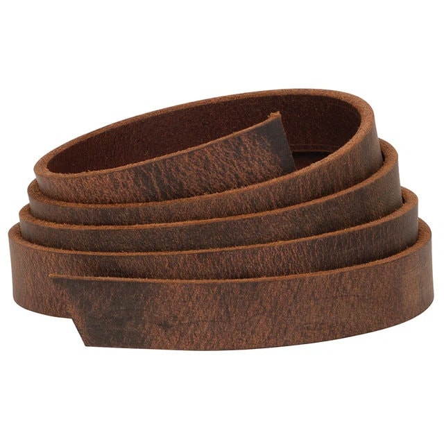 Water Buffalo Belt Blanks — 8-10 oz, 50" or 60", No Holes