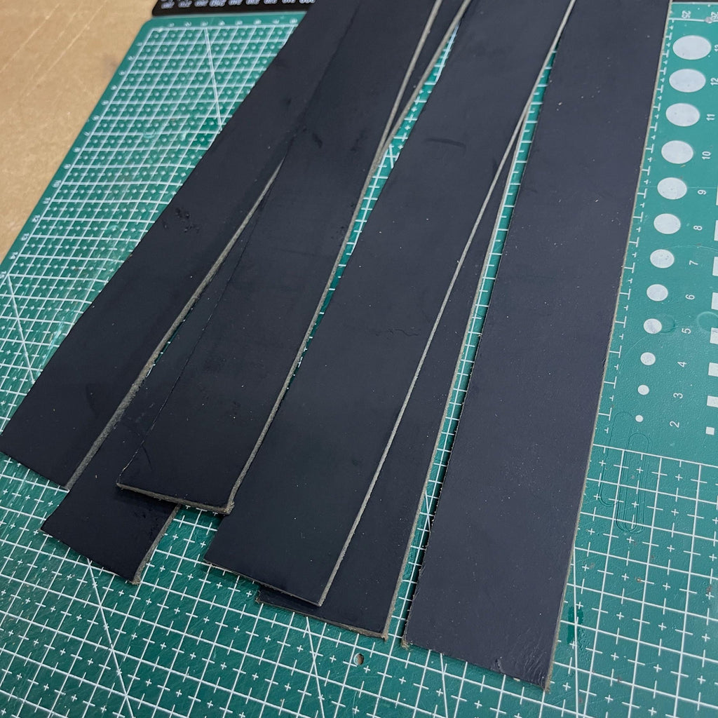 DIY Leather Strap Kit — 6 Buffalo Pieces, 7-8 oz, Mixed Colors