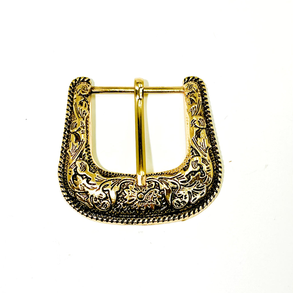 Western Cowboy Buckle Set — 1" or 1.5" Belts, Antique Gold or Nickel