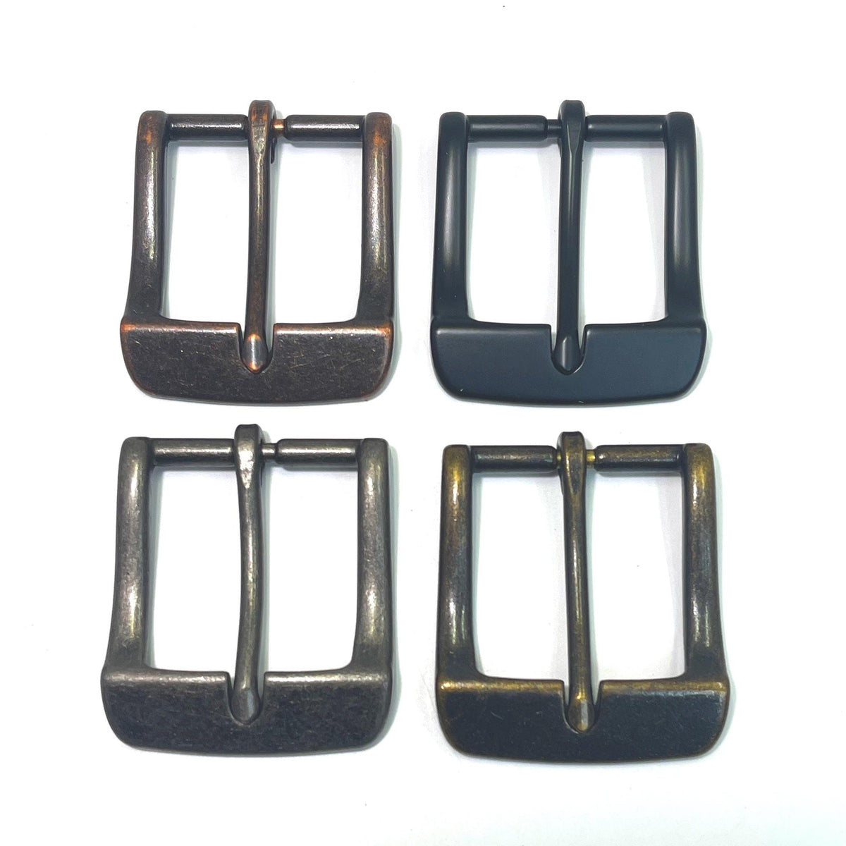 Vintage 1.5" Belt Buckle — Antique Brass, Copper, Silver, Black