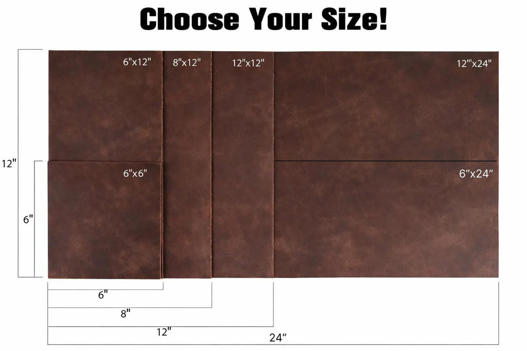 Water Buffalo Leather Sheet — 8-10 oz Full Grain Panels