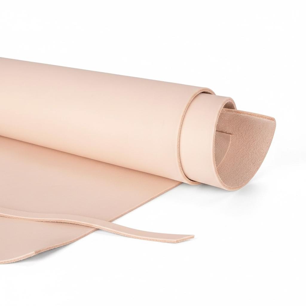 Veg-Tan Leather Sheets — 2 mm Full-Grain Cowhide Panels